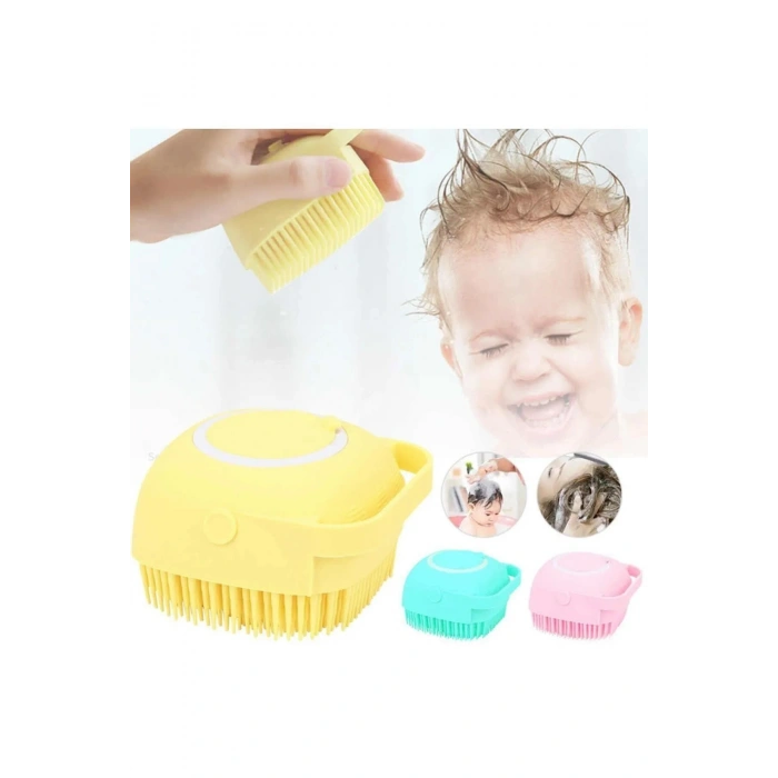 Şampuan Hazneli Duş Banyo Kese Lif Duş Fırçası Vucut Masaj Peeling Çok Amaçlı Duş Lifi