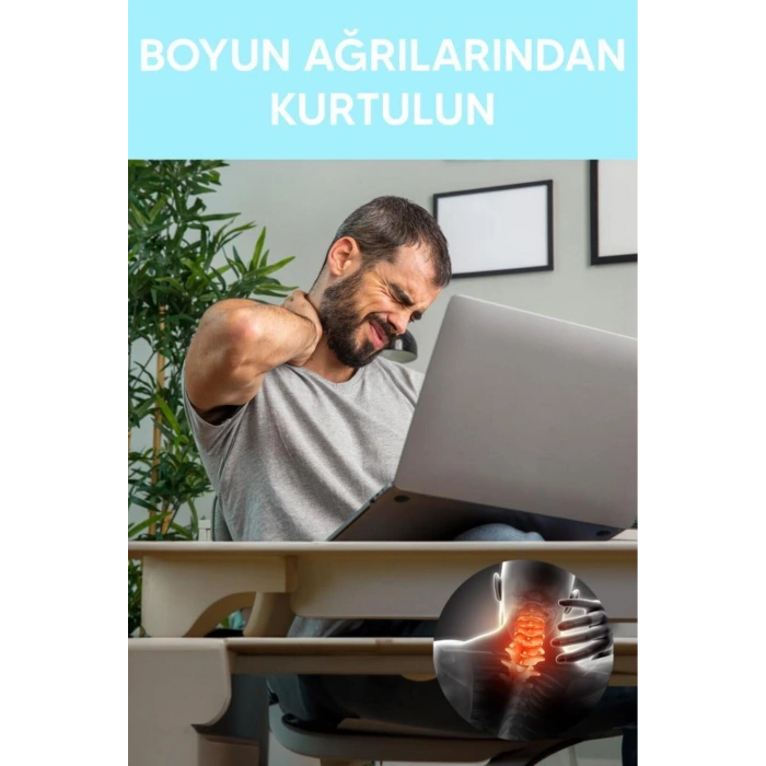 6 Tekerlekli Boyun Masaj Aleti Mavi