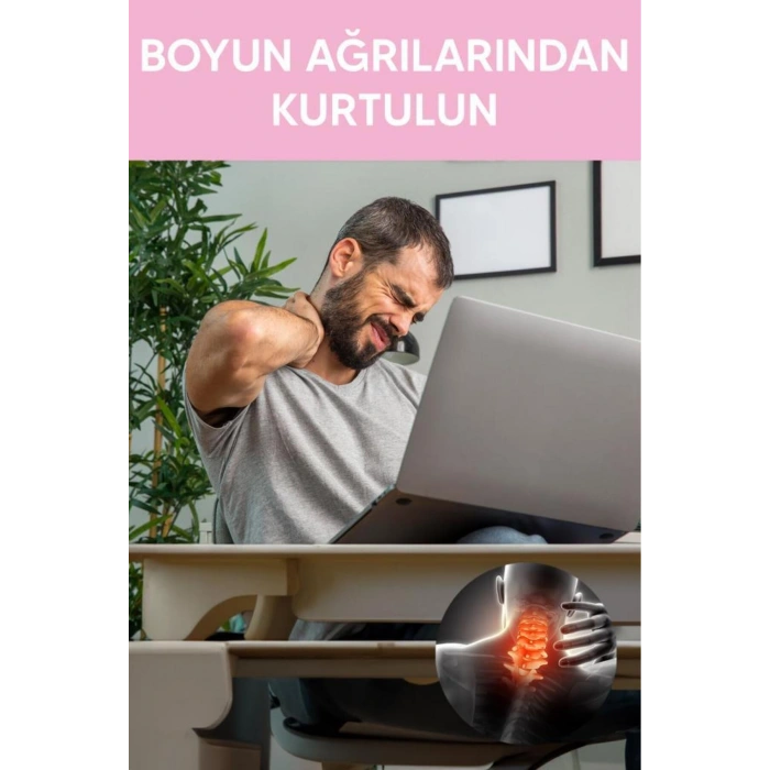 6 Tekerlekli Boyun Masaj Aleti Pembe