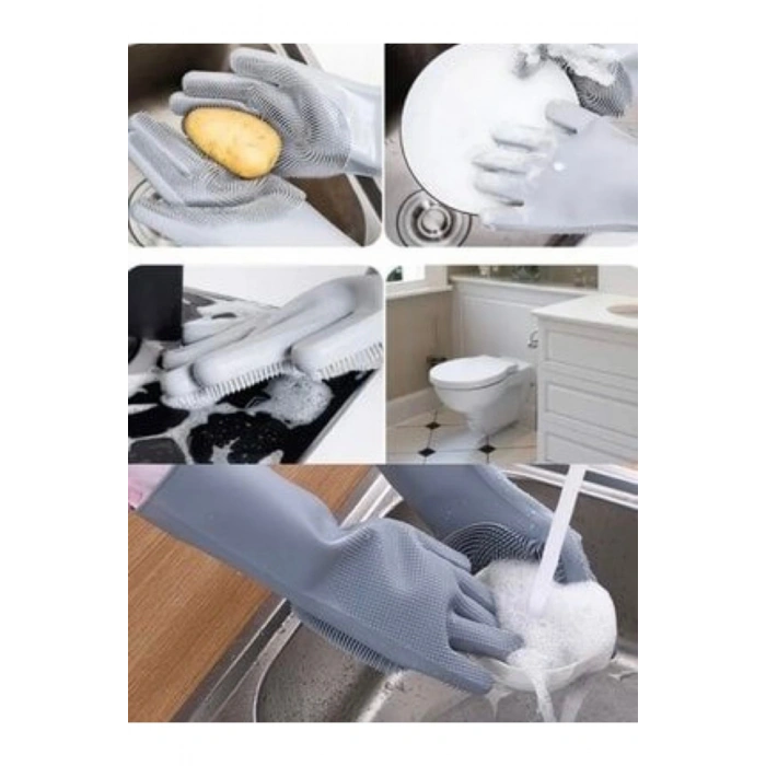 Tırtıklı Sihirli Silikon Bulaşık Eldiveni