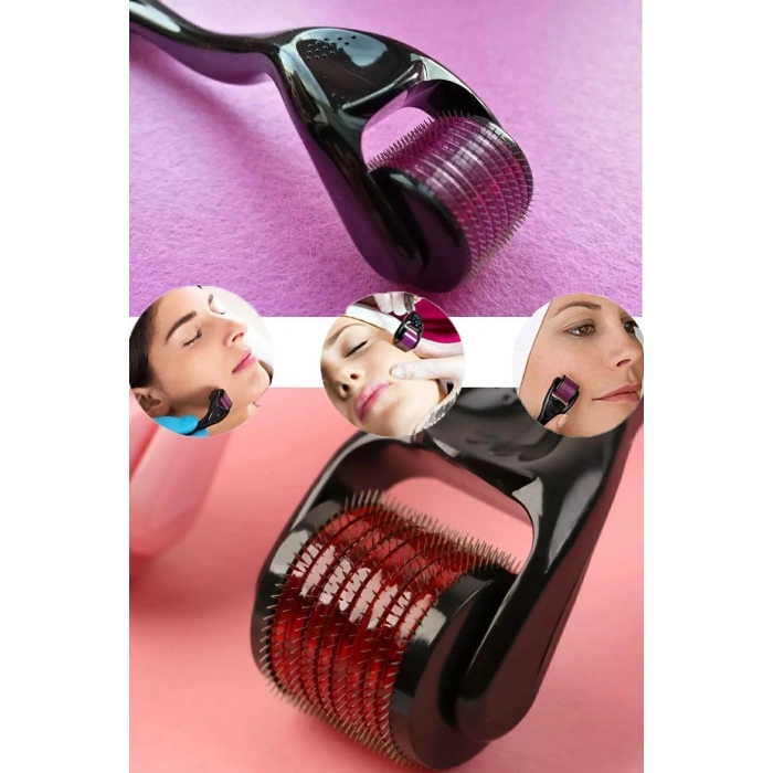 Titanyum Uçlu 540 İğneli Derma Roller 0.5 MM İğne Saç Sakal Çıkarma Tarağı