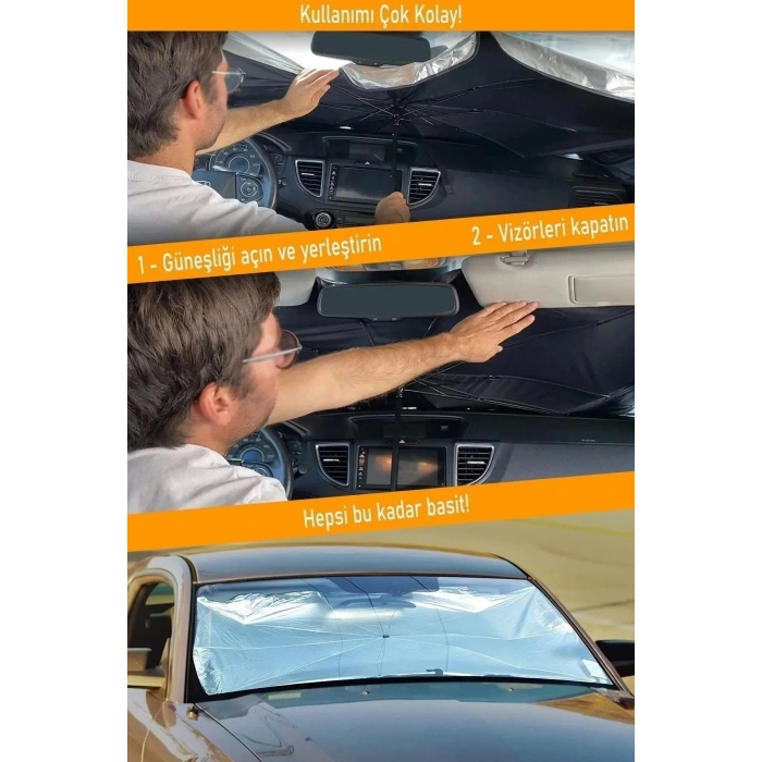 Audi A3 Araba Ön Cam Güneşlik Katlanabilir Güneşlik Şemsiye Ön Cam Gölgelik