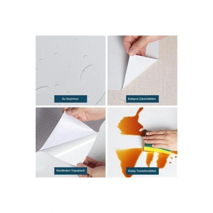 5 Metre Siyah Mermer Desenli Su Geçirmez Yanmaz Mutfak Tezgahı Dolap Duvar Kaplama Folyo Sticker