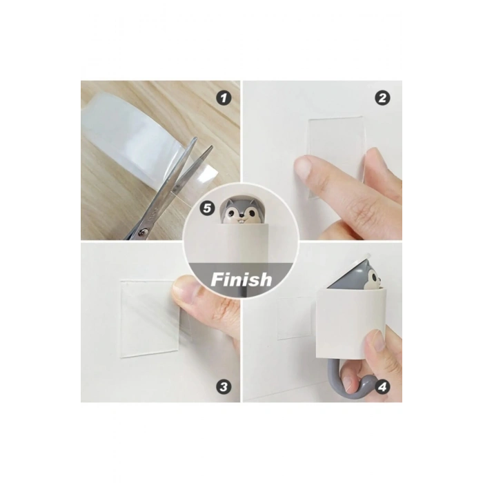 Çift Taraflı Nano Bant Süper Güçlü Şeffaf Çift Taraflı Bant 1.8 Metre