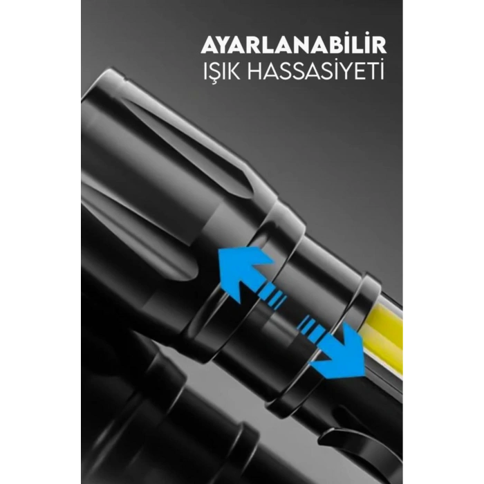 3 Modlu Şarjlı Mini El Feneri