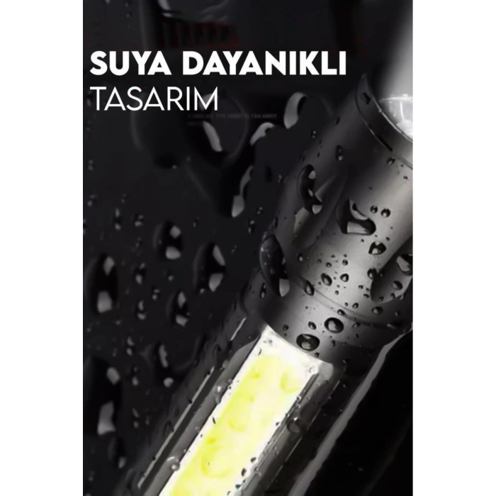 3 Modlu Şarjlı Mini El Feneri