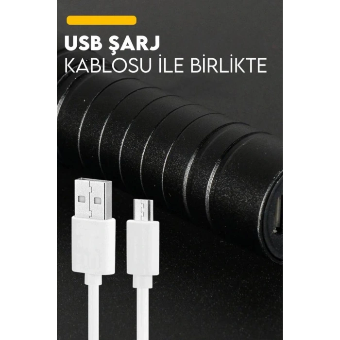 3 Modlu Şarjlı Mini El Feneri