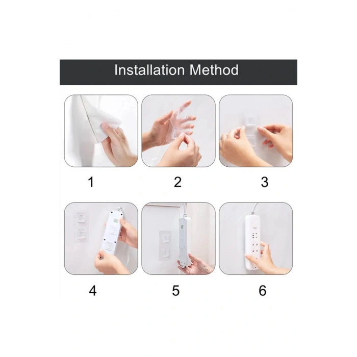 Geçmeli Klips Eşya Sabitleme Askısı 5 SET 0504