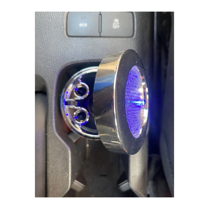 Universal 7 Renkli RGB Led Işıklı Lüx Oto Küllük Kapaklı Spor Araç İçi Küllük Araba Küllüğü