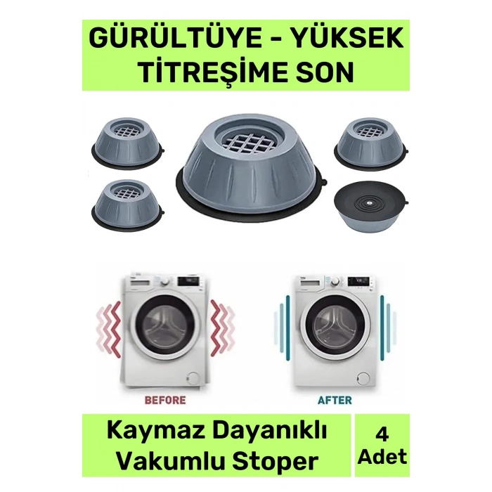 Yeni Üretim Gürültü Engelleyici Titreşim Önleyici Kauçuk Çamaşır Bulaşık Makinesi 4 Adet Ayak Pedi