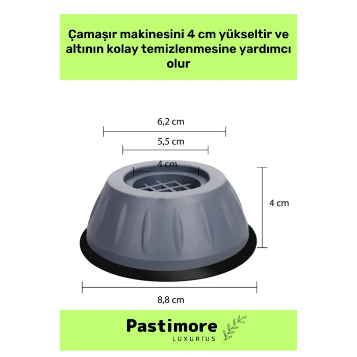 Yeni Üretim Gürültü Engelleyici Titreşim Önleyici Kauçuk Çamaşır Bulaşık Makinesi 4 Adet Ayak Pedi