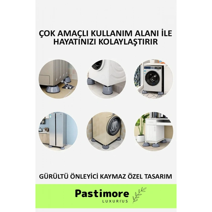 Yeni Üretim Gürültü Engelleyici Titreşim Önleyici Kauçuk Çamaşır Bulaşık Makinesi 4 Adet Ayak Pedi
