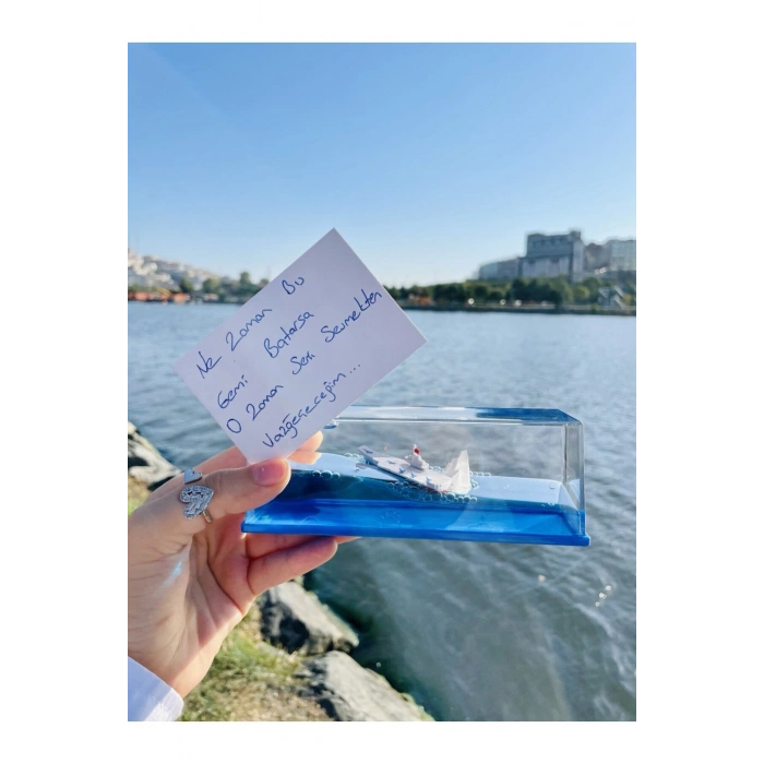Yazılı Batmayan gemi AŞK GEMİSİ Sevgiliye Özel Hediye