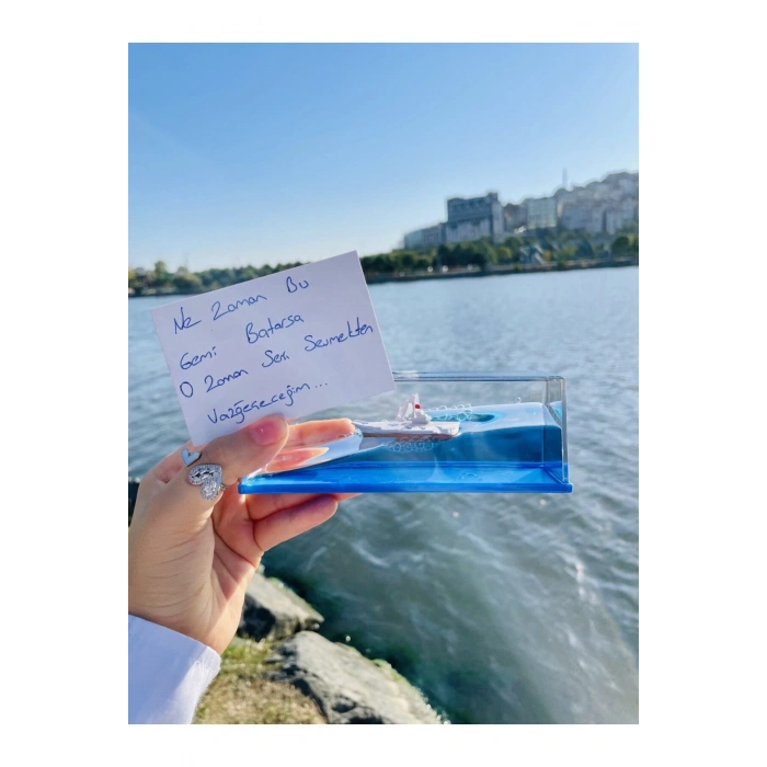 Yazılı Batmayan gemi AŞK GEMİSİ Sevgiliye Özel Hediye