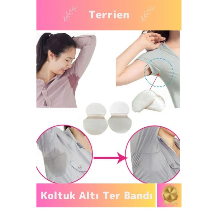 Deluxe Seri 12 Adet Koltuk Altı Ter Bandı Koku Önleyici Ped Emici Özellik Islaklık Önleyici