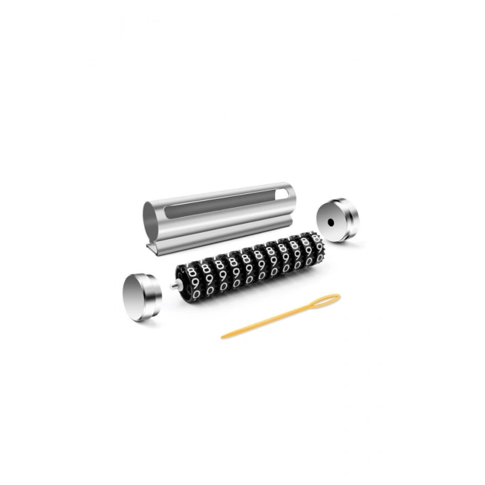 METAL KASA ÇEVİRMELİ ARAÇ İÇİ TELEFON NUMARATİK NUMARATÖR PARKMATİK SİYAH RENK