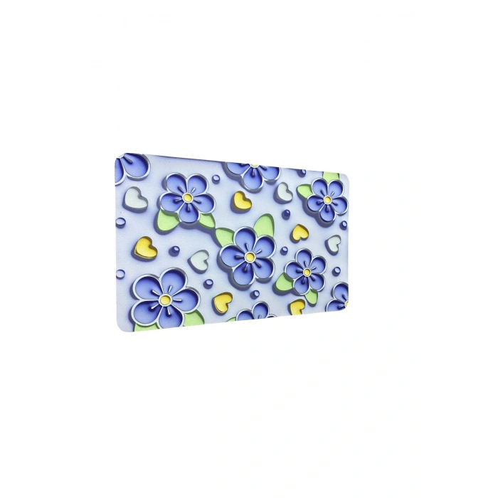Banyo Paspası, Kauçuk Taban Kaymaz Zemin Matı Duş Halısı, Otel/mutfak Dikdörtgen 3D  60X40 CM