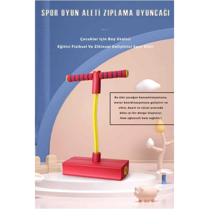 Çocuklar Boy Uzatıcı Atlama Zıplama Oyuncağı Eğitici FizikselVeZihinsel Geliştirici Oyun