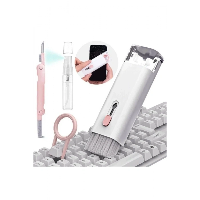 7 In 1 Çok Fonksiyonlu Ekran, Bilgisayar, Laptop, Klavye, Telefon, Airpod Araç içi Temizleyici Kit