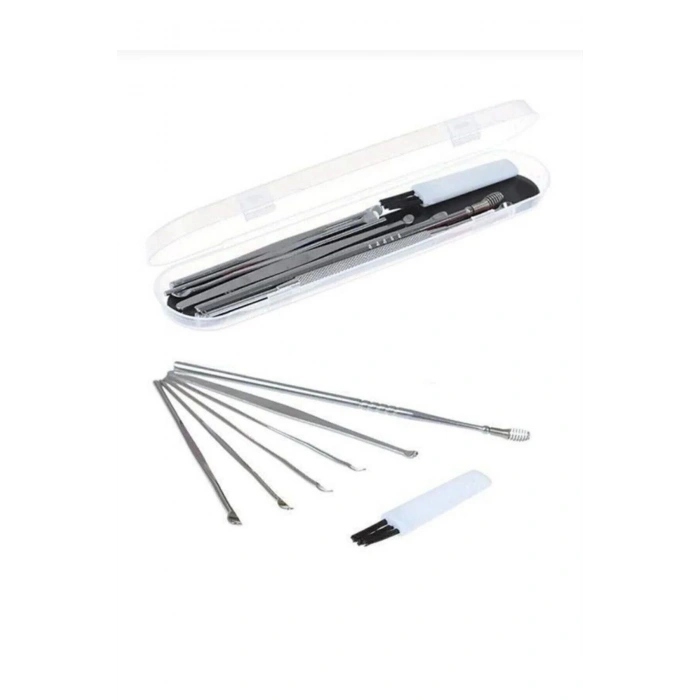 Kulak Temizleyici Çelik Paslanmaz 6lı Set