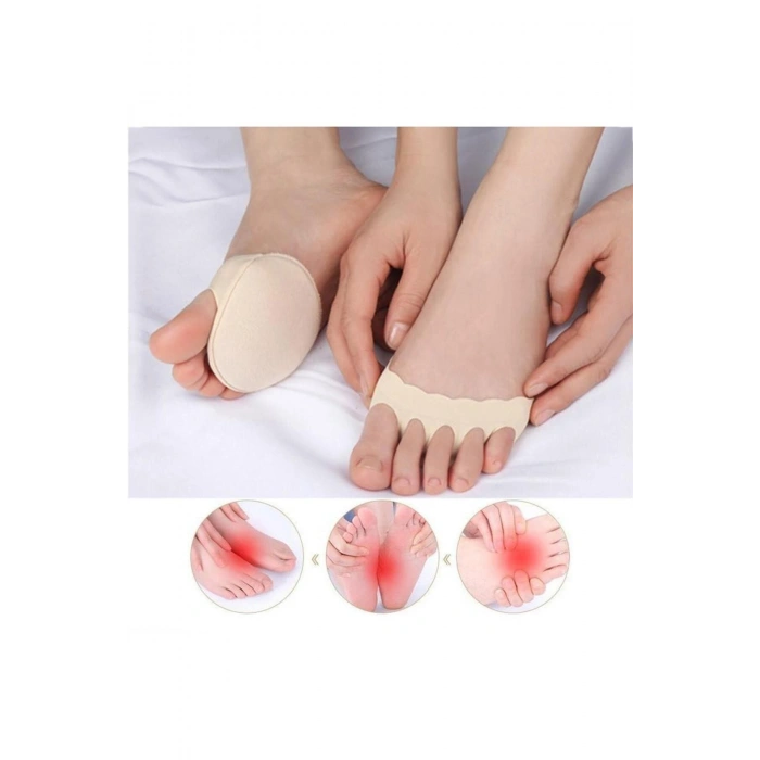 Aveo 2 Adet Kumaş Ayak Parmak Ucu Altı Taban Koruyucu Topuklu Ayakkabı Çorabı Metatarsal Tabanlık