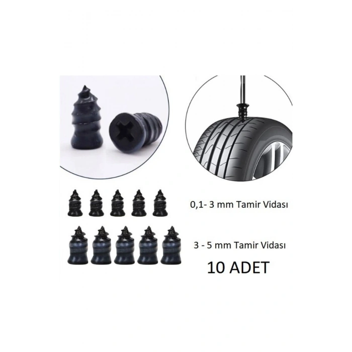Kauçuk Lastik Tamir Kiti, Kauçuk Vida Seti