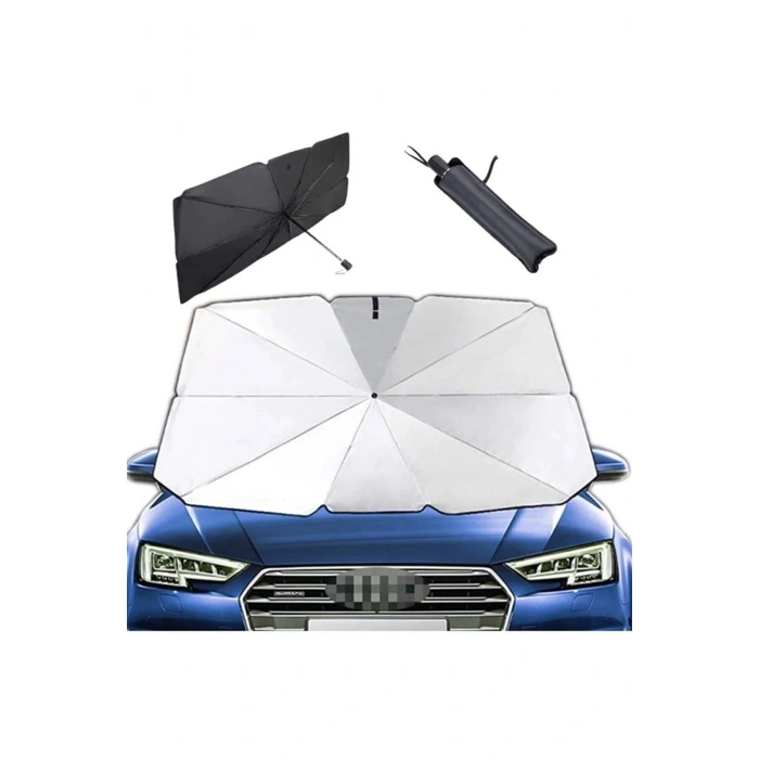 Tüm Araçlar İçin Araba Ön Cam Güneşlik Katlanabilir Güneşlik Şemsiye Ön Cam Gölgelik ESNEK 709357TÜ