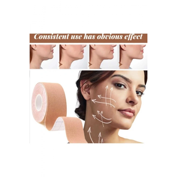 Yüz Kaldırma Ve Kırışıklıklar Için Kinezyo Ten Rengi Bant 3cm (1 ADET)