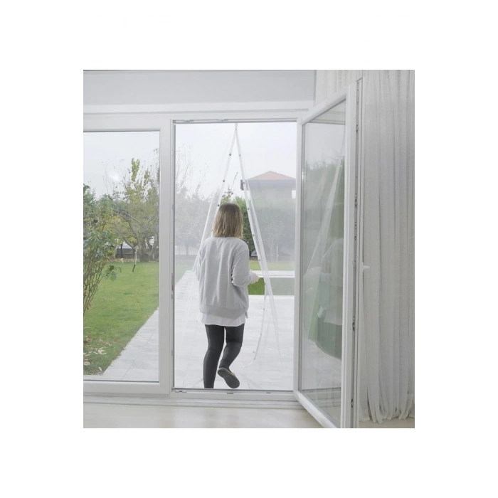 Mıknatıslı Kapı Sinekliği 105x210 Cm Çift Taraflı Bant Ve Cırtbantlı