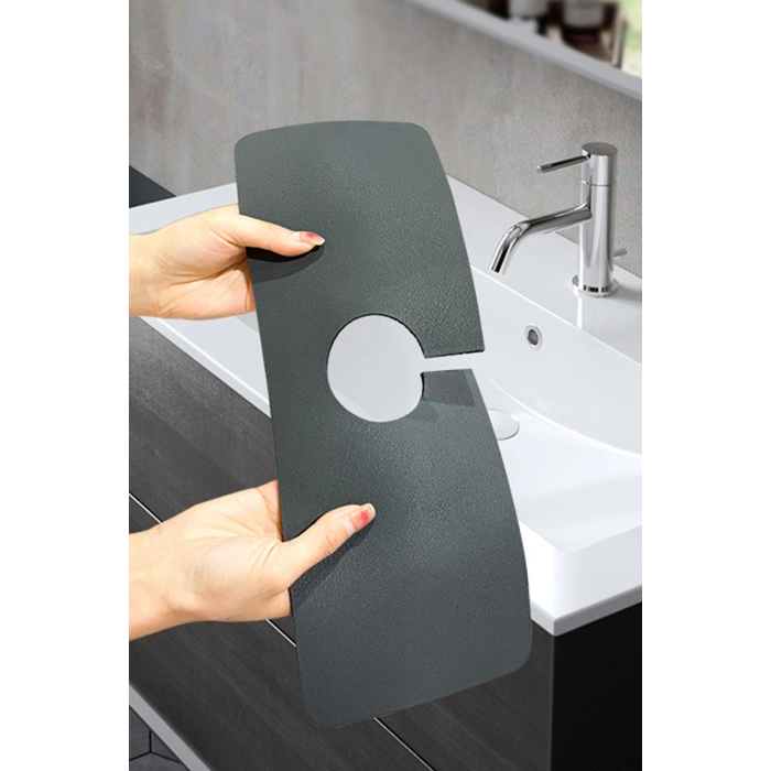 Musluk Lavabo Kenarı Mat Su Kaydırmaz Su Geçirmez Mutfak Banyo Evye Su Emici Ped Su Tutucu Su Emici