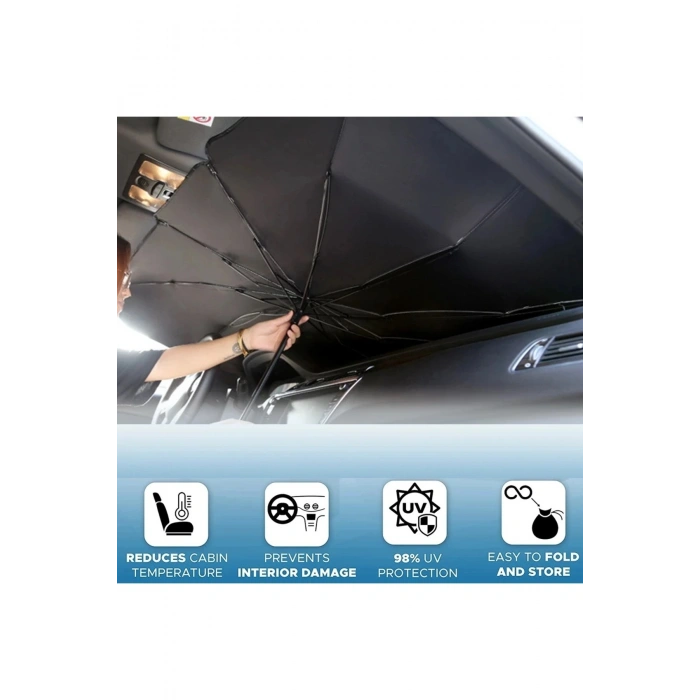 Oto Güneşlik Güneşten Uv Işınlarından Koruyucu Oto Cam Şemsiyelik Oto Güneşlik
