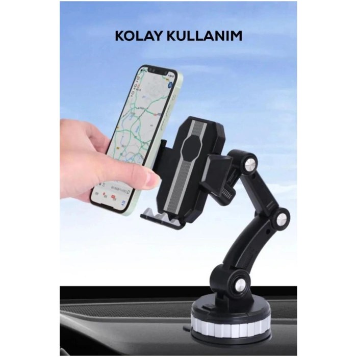 Jel Vantuzlu Cama Takılabilen Güçlü 360 Derece Dönebilen Ayarlanabilir Araç Içi Vantuzlu Telefon