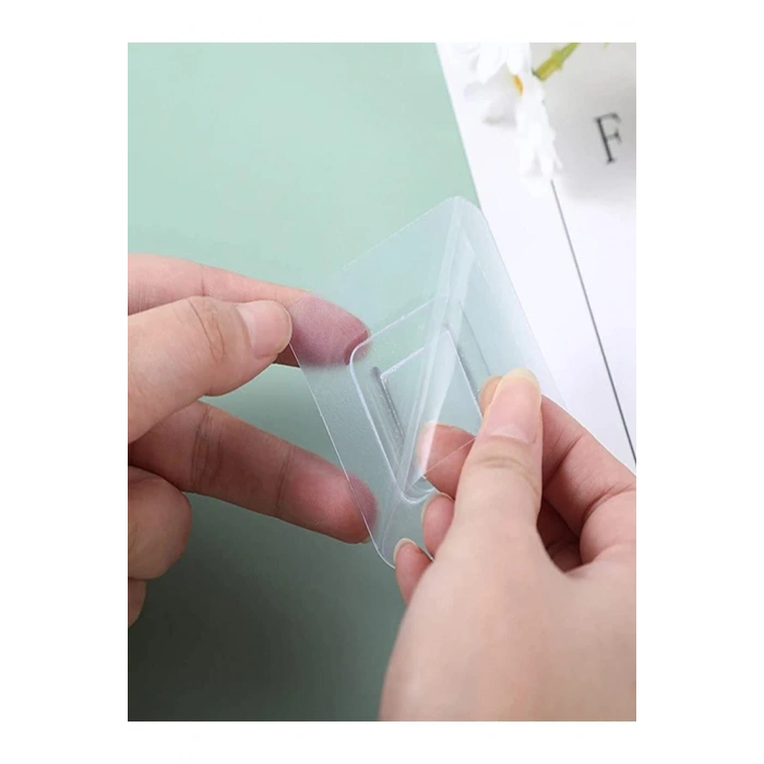 50 Set Geçmeli Klips Eşya Sabitleme Askısı Kendinden Yapışkanlı