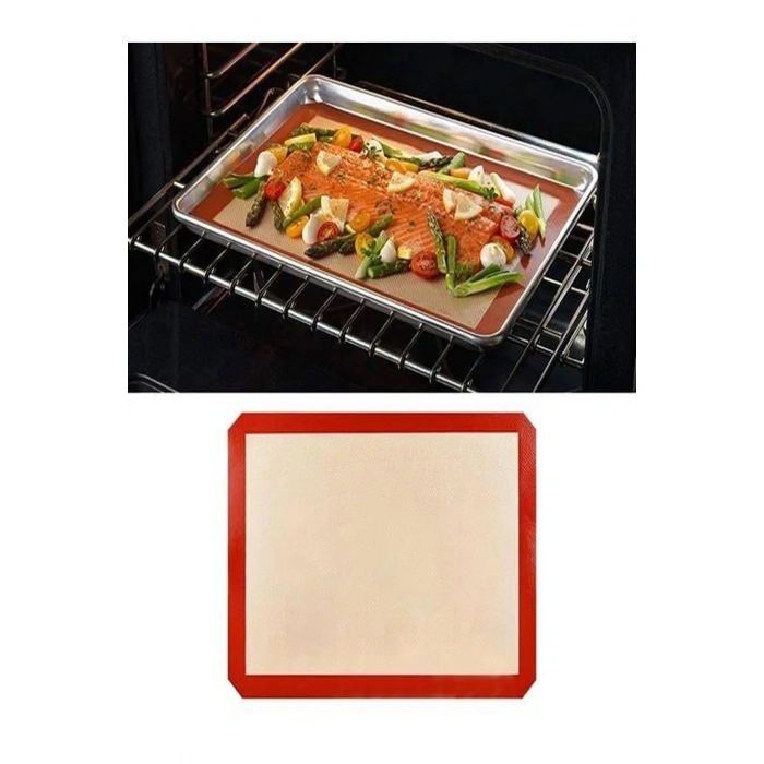 Silikon Çok Amaçlı Geniş Fırın Matı Kurabiye Kek Pişirme Matı 30*40 cm