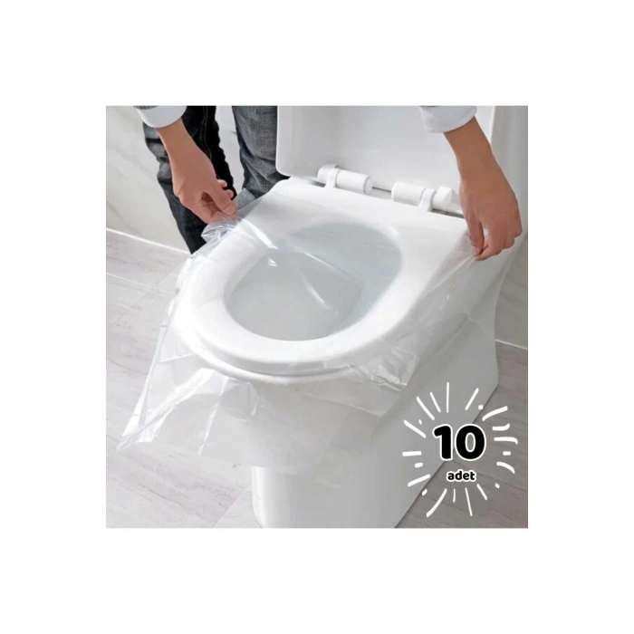 10 Adet Tek Kullanımlık Klozet Örtüsü