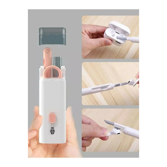 7 İn 1 Çok Fonksiyonlu Kit Ekran Bilgisayar Laptop Klavye, Telefon, Kulaklık Airpod Temizleyici Kiti