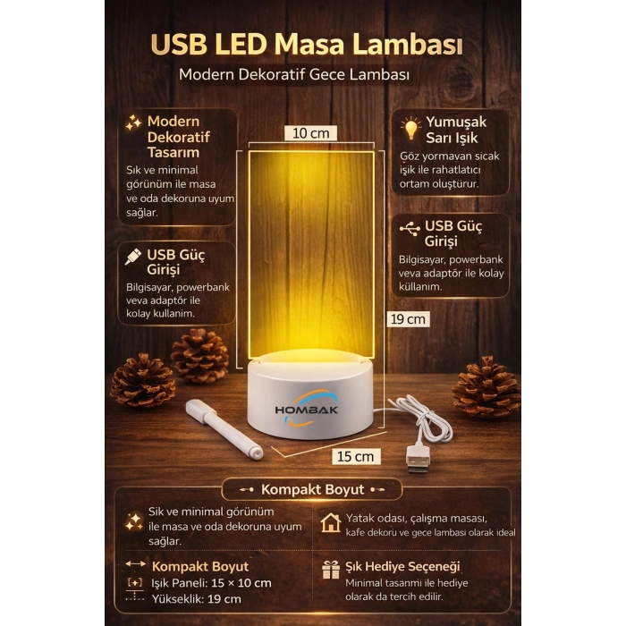 Led Çizim Tableti Gece Lambası Yazılıp Silinebilir Sevgiliye Hediye Çocuk Not Mesaj