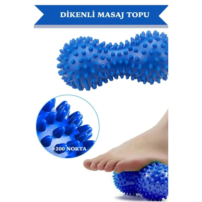 Egzersiz Topuk Dikenli Masaj Egzersiz Topu Ayak Sırt Topuk Masajı Duyu Topu Kas Çalıştırma