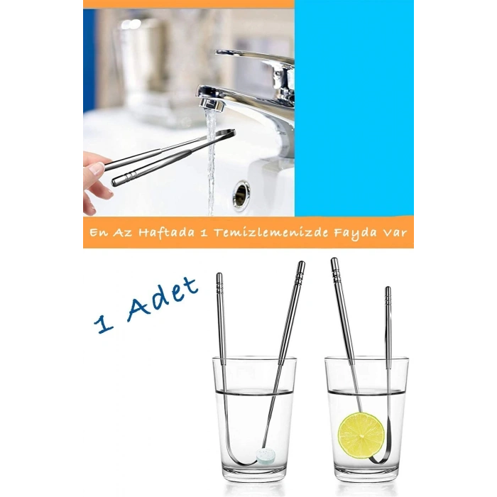1 Adet Metal Dil Temizleme Aparatı Ayurveda Dil Kazıma Çubuğu Ağız Kokusu Önleyici Ağız Duşu