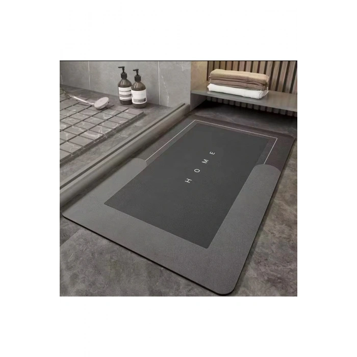Home Sihirli Su Emici Banyo Paspası Kaymaz Tabanlı Abdest Paspası 3 Mm 38x58