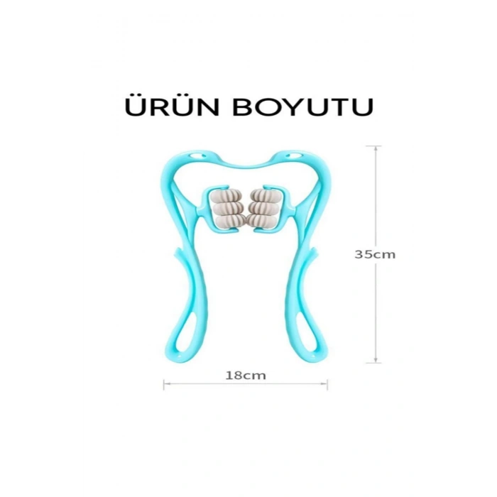 6 Tekerlekli Boyun Bacak Ayak Bel Masaj Aleti Çok Fonksiyonlu Manuel