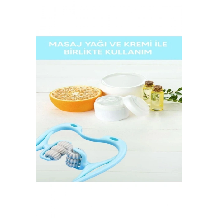 6 Tekerlekli Boyun Bacak Ayak Bel Masaj Aleti Çok Fonksiyonlu Manuel