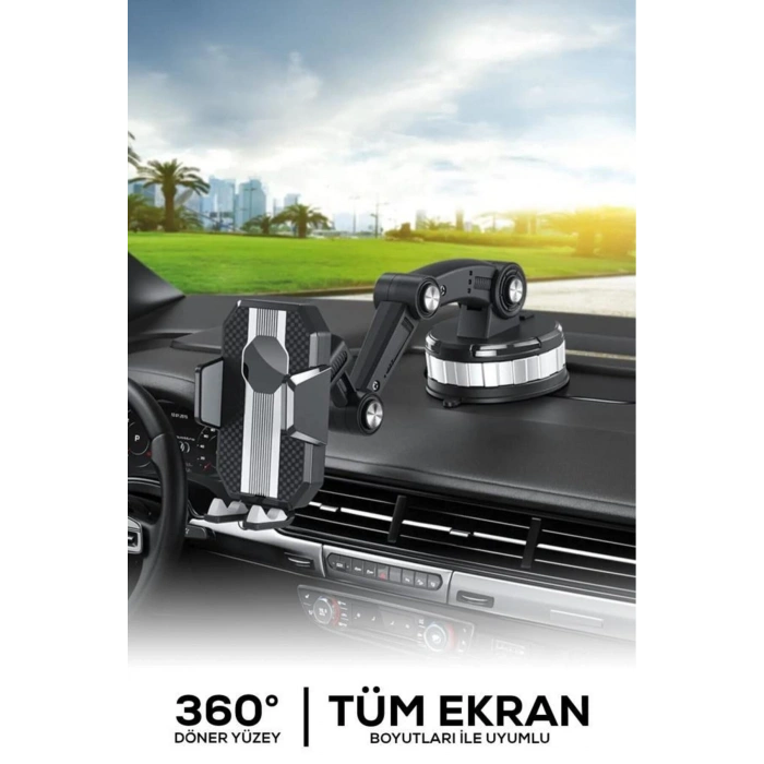 360° Döner Yüzey Vakumlu Telefon Tutucu