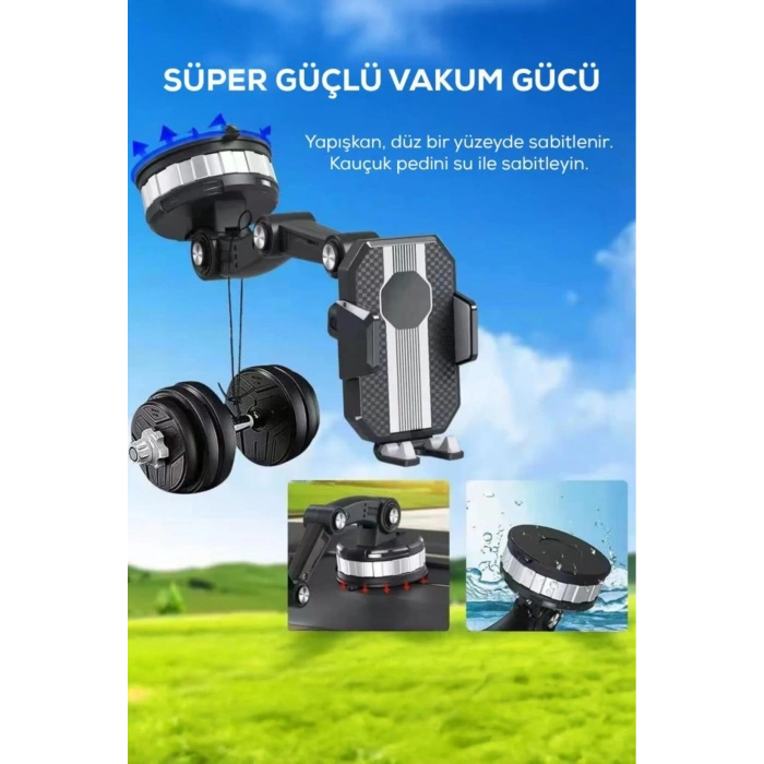 360° Döner Yüzey Vakumlu Telefon Tutucu