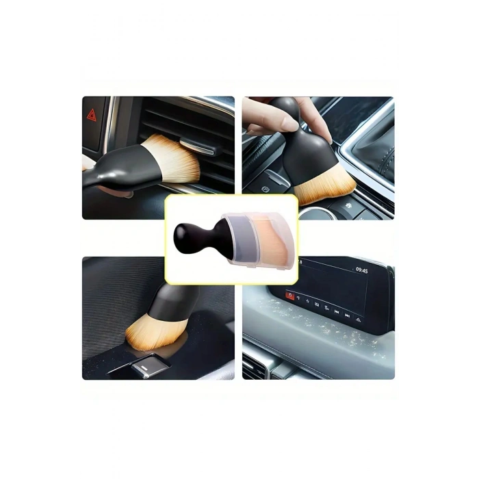 Ultra Yumuşak Kıllı Premium Araç Içi Temizleme Toz Fırçası 9,7cmx5cm - Kapaklı - Detay Lüks Temizlik