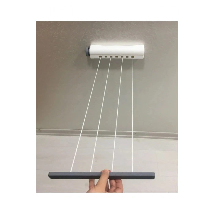 Pratik Portatif Yeni Nesil Çek As Kolay Askılık 4 İpli Askılık Çamaşır Askılığı