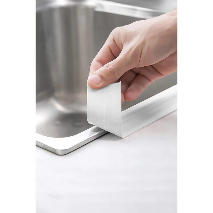 Aveo 1 Adet 3.2m Banyo Küvet Mutfak Lavabo Su Sızdırmaz Bant Su Geçirmez Kenar Bandı Tamir Beyaz