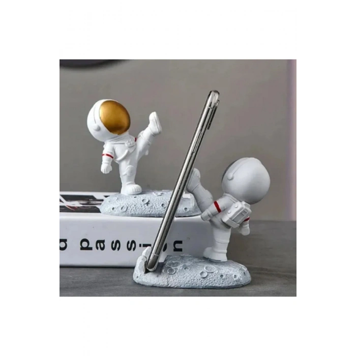 Astronot Telefon Tutucu Modelleri, Cep Telefonu Standı, Masa Dekarasyonu