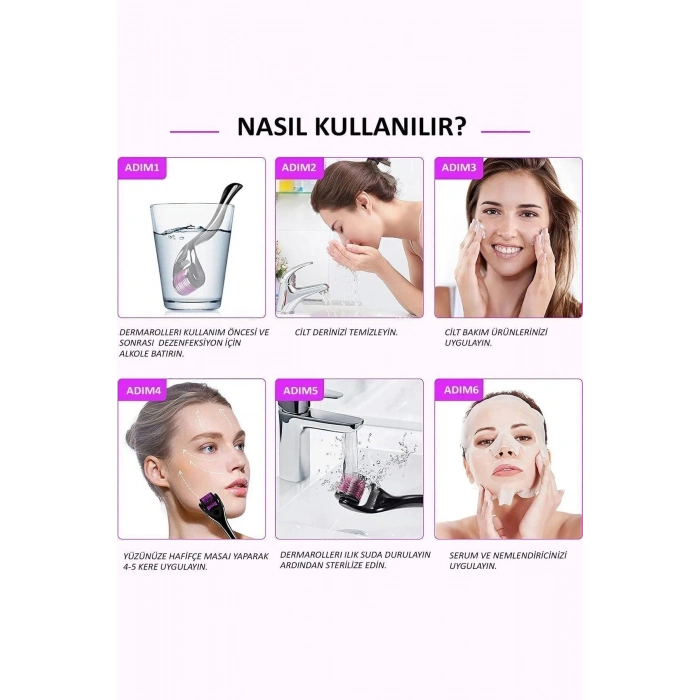 Kozmetik Saç Aleti 540 Titanyum İğneli Dermaroller