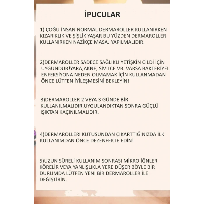 Kozmetik Saç Aleti 540 Titanyum İğneli Dermaroller